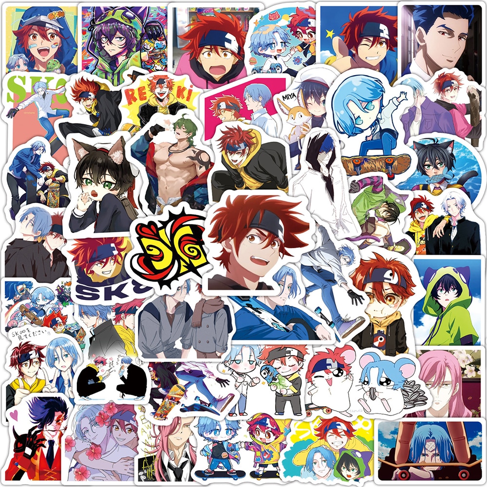 10 30 50 100pcs SK8 the Infinity Anime Anime Cartoon Graffiti Stickers Laptop Luggage Car Phone - SK8 The Infinity Merch