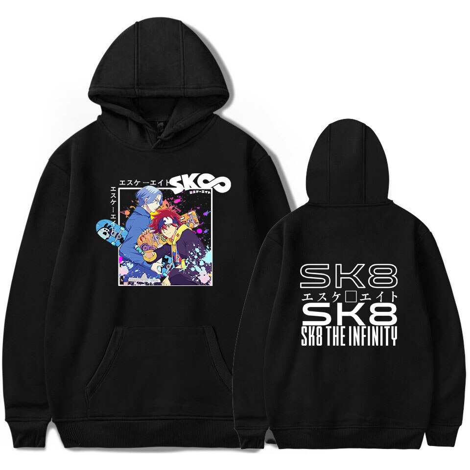 Hip Hop Hooded SK8 the Infinity Hoodies Sweatshirts Men Women Casual Kids Autumn Boys Girls Black 1 - SK8 The Infinity Store