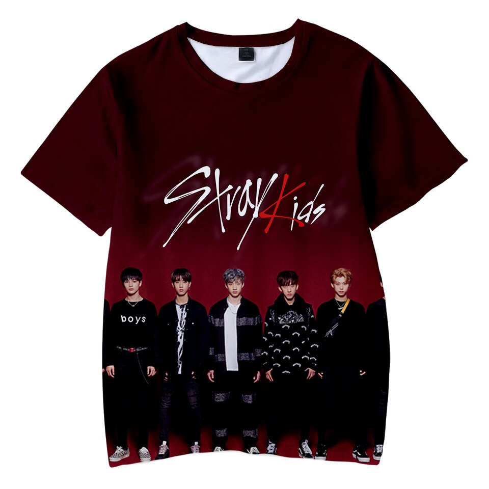 New 3d Print Stray Kids Summer T shirt Kids Cool Fashion Harajuku Style Hip Hop Casual 2 - SK8 The Infinity Merch