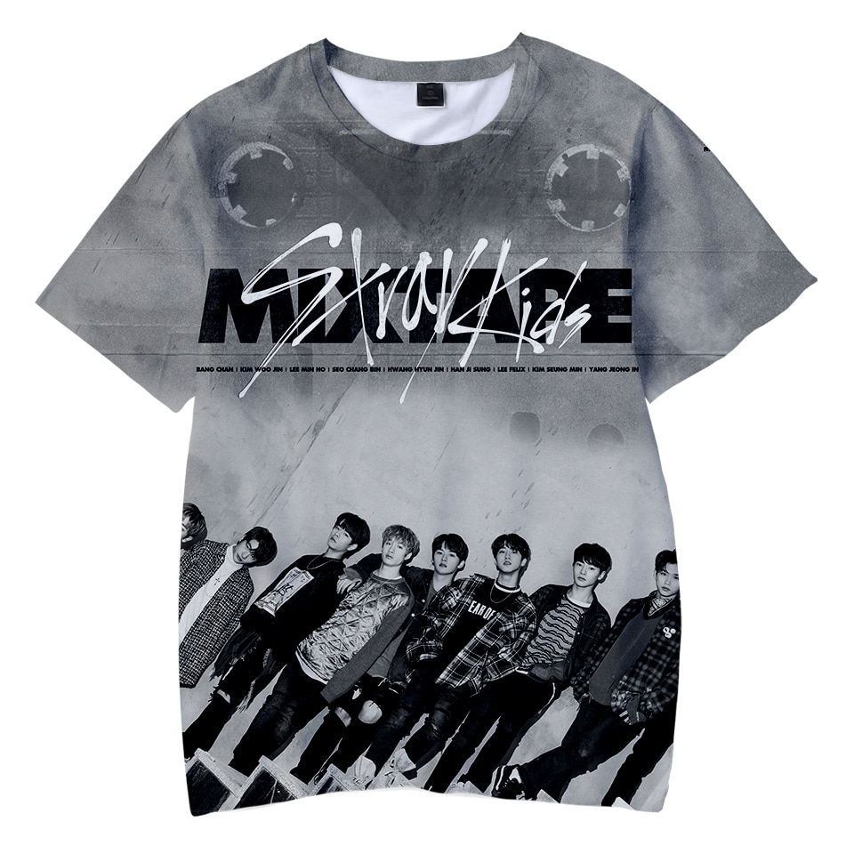 New 3d Print Stray Kids Summer T shirt Kids Cool Fashion Harajuku Style Hip Hop Casual 3 - SK8 The Infinity Merch