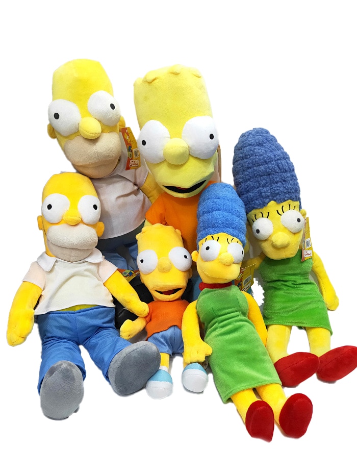 22 55cm The Simpsons Homer J Simpson Marge Simpson Bart Simpson Kawaii kids Toys Plush Birthday - SK8 The Infinity Store